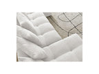 Anakin - Canapé Panoramique Convertible Coffre - Tissu Bouclette - 10 Coussins