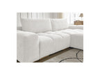 Anakin - Canapé D'Angle Convertible Réversible Coffre - Tissu Bouclette - 2 Coussins
