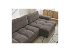 Anakin - Canapé D'Angle Convertible Réversible Coffre - Tissu Bouclette - 2 Coussins