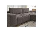 Anakin - Canapé D'Angle Convertible Réversible Coffre - Tissu Bouclette - 2 Coussins