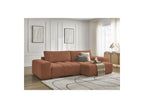 Anakin - Canapé D'Angle Convertible Réversible Coffre - Tissu Bouclette - 2 Coussins