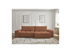 Anakin - Canapé D'Angle Convertible Réversible Coffre - Tissu Bouclette - 2 Coussins