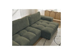 Anakin - Canapé D'Angle Convertible Réversible Coffre - Tissu Bouclette - 2 Coussins