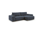 Anakin - Canapé D'Angle Convertible Réversible Coffre - Tissu Bouclette - 2 Coussins