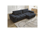 Anakin - Canapé D'Angle Convertible Réversible Coffre - Tissu Bouclette - 2 Coussins