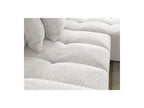 Anakin - Canapé D'Angle Convertible Réversible Coffre - Tissu Bouclette - 6 Coussins