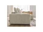 Anakin - Canapé D'Angle Convertible Réversible Coffre - Tissu Bouclette - 6 Coussins