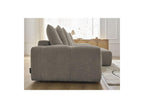 Anakin - Canapé D'Angle Convertible Réversible Coffre - Tissu Bouclette - 6 Coussins