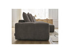 Anakin - Canapé D'Angle Convertible Réversible Coffre - Tissu Bouclette - 6 Coussins