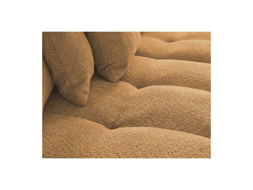 Anakin - Canapé D'Angle Convertible Réversible Coffre - Tissu Bouclette - 6 Coussins