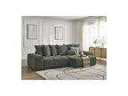 Anakin - Canapé D'Angle Convertible Réversible Coffre - Tissu Bouclette - 6 Coussins