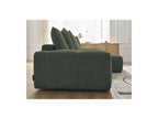 Anakin - Canapé D'Angle Convertible Réversible Coffre - Tissu Bouclette - 6 Coussins