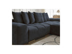 Anakin - Canapé D'Angle Convertible Réversible Coffre - Tissu Bouclette - 6 Coussins