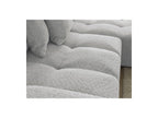 Anakin - Canapé D'Angle Convertible Réversible Coffre - Tissu Bouclette - 6 Coussins