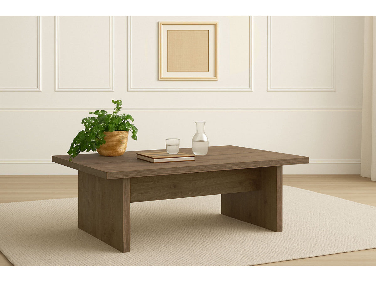 Loana - Mesa de centro 120 cm efecto madera