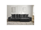 Anakin - Canapé D'Angle Réversible Convertible Coffre - Tissu Texturé - 6 Coussins
