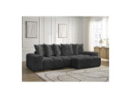 Anakin - Canapé D'Angle Réversible Convertible Coffre - Tissu Texturé - 6 Coussins