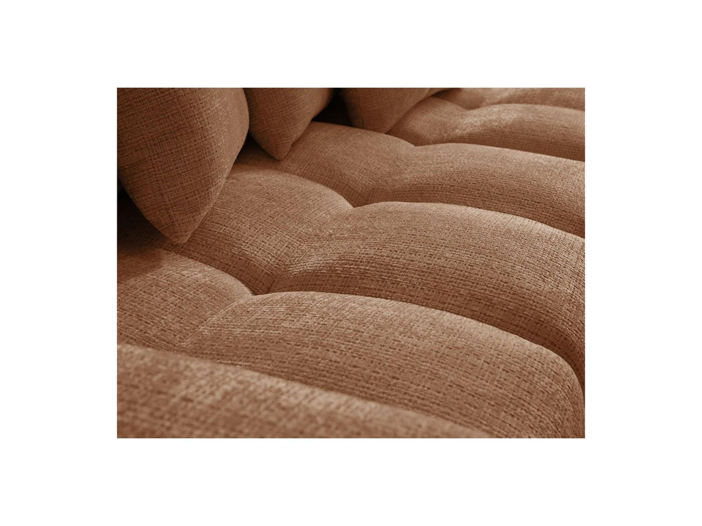 Anakin - Canapé D'Angle Réversible Convertible Coffre - Tissu Texturé - 6 Coussins