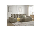 Anakin - Canapé D'Angle Réversible Convertible Coffre - Tissu Texturé - 6 Coussins