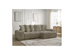 Anakin - Canapé D'Angle Réversible Convertible Coffre - Tissu Texturé - 6 Coussins