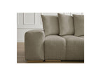Anakin - Canapé D'Angle Réversible Convertible Coffre - Tissu Texturé - 6 Coussins