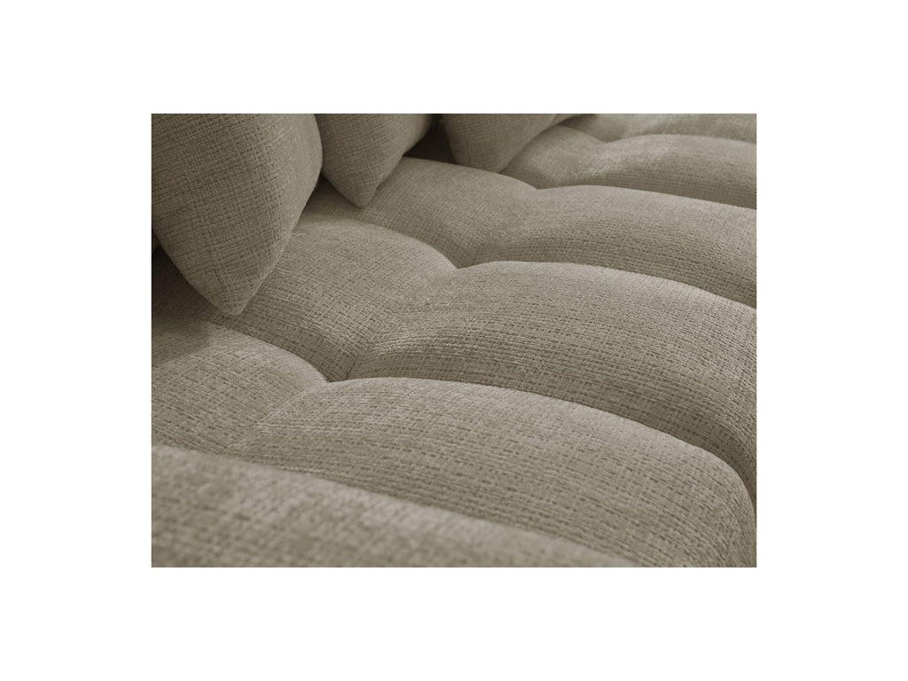 Anakin - Canapé D'Angle Réversible Convertible Coffre - Tissu Texturé - 6 Coussins