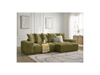 Anakin - Canapé D'Angle Réversible Convertible Coffre - Tissu Texturé - 6 Coussins