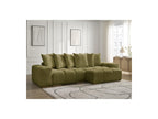 Anakin - Canapé D'Angle Réversible Convertible Coffre - Tissu Texturé - 6 Coussins