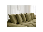 Anakin - Canapé D'Angle Réversible Convertible Coffre - Tissu Texturé - 6 Coussins