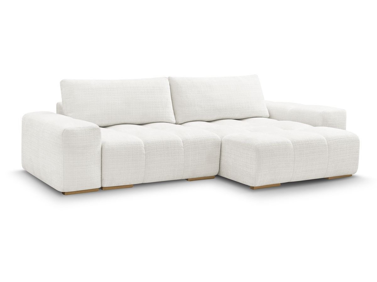 Anakin - Reversible Corner Sofa - Textured Fabric - 2 Cushions