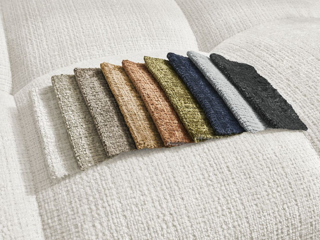 Anakin - Reversible Corner Sofa - Textured Fabric - 2 Cushions