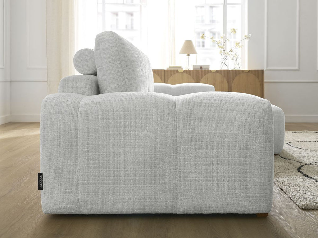 Anakin - Reversible Corner Sofa - Textured Fabric - 2 Cushions