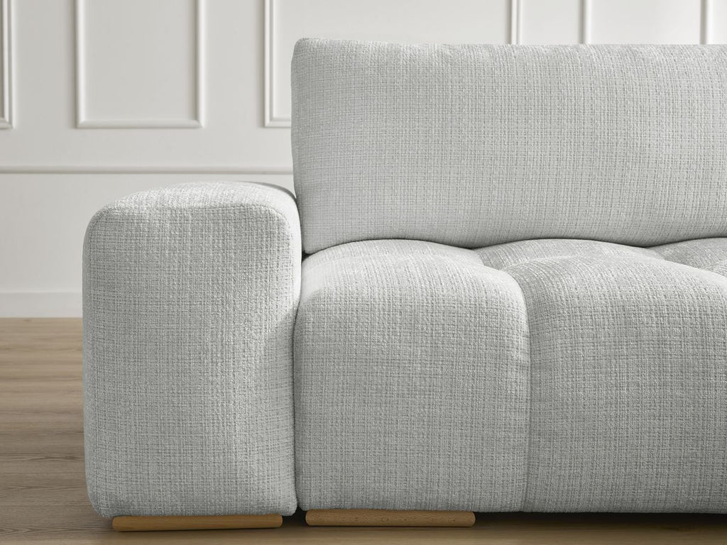 Anakin - Reversible Corner Sofa - Textured Fabric - 2 Cushions