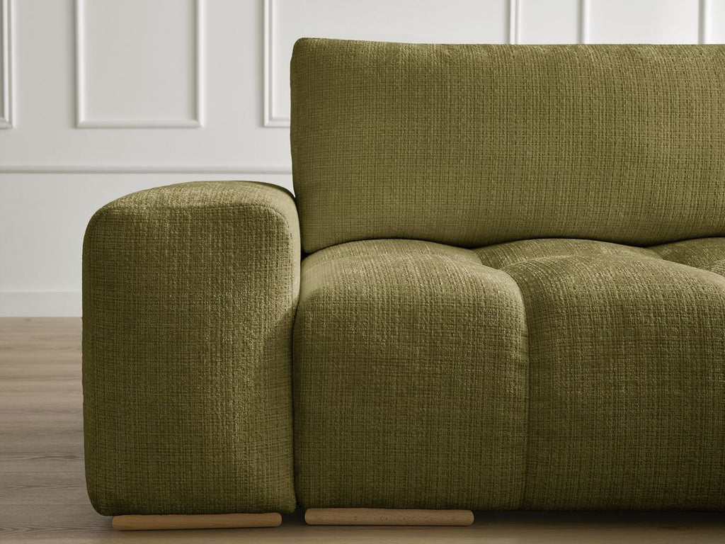 Anakin - Reversible Corner Sofa - Textured Fabric - 2 Cushions