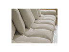 Anakin - Canapé Droit Convertible Coffre - Tissu Texturé - 6 Coussins