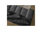 Anakin - Canapé Droit Convertible Coffre - Tissu Texturé - 6 Coussins