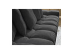 Anakin - Canapé Droit Convertible Coffre - Tissu Texturé - 6 Coussins