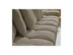 Anakin - Canapé Droit Convertible Coffre - Tissu Texturé - 6 Coussins