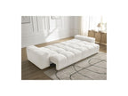 Anakin - Canapé Droit Convertible Coffre - Tissu Texturé - 2 Coussins