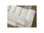 Anakin - Canapé Droit Convertible Coffre - Tissu Texturé - 2 Coussins