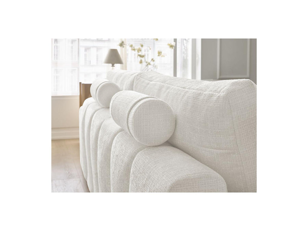 Anakin - Canapé Droit Convertible Coffre - Tissu Texturé - 2 Coussins