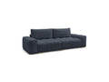 Anakin - Canapé Droit Convertible Coffre - Tissu Texturé - 2 Coussins