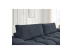 Anakin - Canapé Droit Convertible Coffre - Tissu Texturé - 2 Coussins
