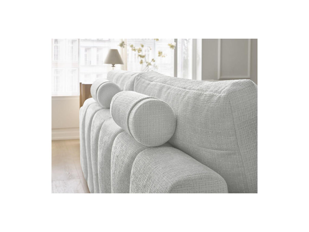 Anakin - Canapé Droit Convertible Coffre - Tissu Texturé - 2 Coussins
