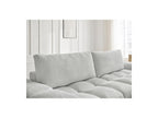 Anakin - Canapé Droit Convertible Coffre - Tissu Texturé - 2 Coussins