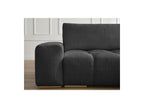 Anakin - Canapé Droit Convertible Coffre - Tissu Texturé - 2 Coussins