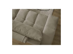 Anakin - Canapé Droit Convertible Coffre - Tissu Texturé - 2 Coussins