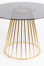 Floris - Mesa de comedor - Vidrio - Oro