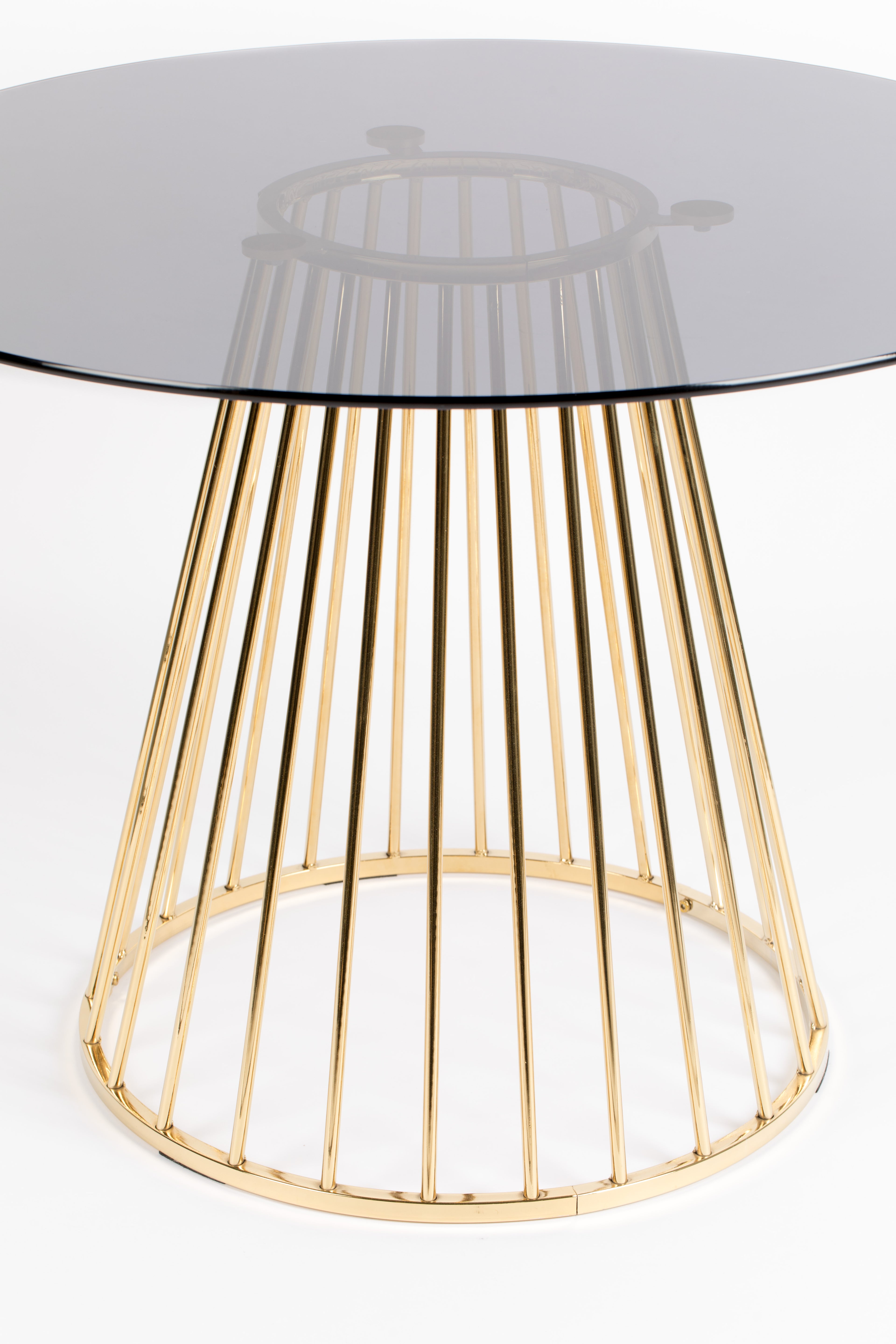 Floris - Mesa de comedor - Vidrio - Oro