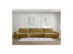 Anakin - Canapé Panoramique Convertible Coffre - Tissu Texturé - 3 Coussins